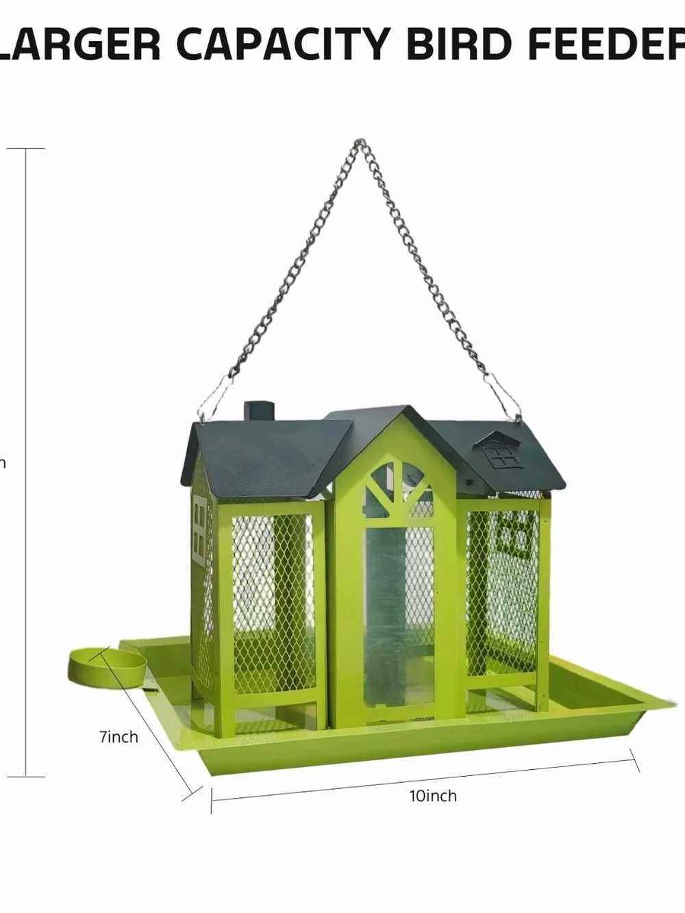 Outdoor Metal Mesh Wild Bird Feeder House - Picture 3 of 13